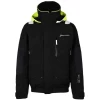Blouson de quart doubl� polaire Inshore par Bermudes, Noir/Gris fonc� - Taille XS