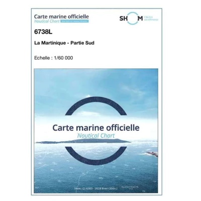 Carte marine 6738L du Shom - La Martinique - Partie Sud - Shom
