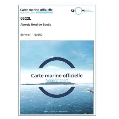 Carte marine 6822L du Shom - Abords Nord de Bastia - Shom