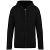 Couleur : Noir Sweat-shirt à capuche zippé écoresponsable par Native Spirit, Noir - Taille XXS