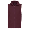 Couleur : Bordeaux Gilet Micropolaire sans manches Homme par Kariban, Bordeaux - Taille S