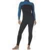Couleur : Noir Combinaison intégrale Femme Néoprène Essentiel 3/2 mm par Typhoon, Bleu/Noir - Taille S