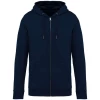 Couleur : Marine Sweat-shirt à capuche zippé écoresponsable par Native Spirit, Marine - Taille XXS