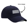 Couleur : Marine Casquettes broderie incluse avec votre logo, Marine