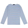 Couleur : Bleu clair Marinière Bosco manches longues par All'Océan, Blanc/Bleu - Taille XS