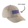 Couleur : Beige Casquettes broderie incluse avec votre logo, Beige