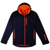 Couleur : Marine Veste Softshell Homme Groenland par All'Océan, Marine/Paprika - Taille S