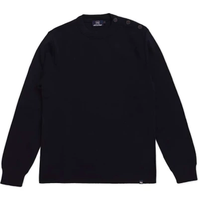 Pull marin Jersey Homme en pure laine mérinos Marine - All Océan