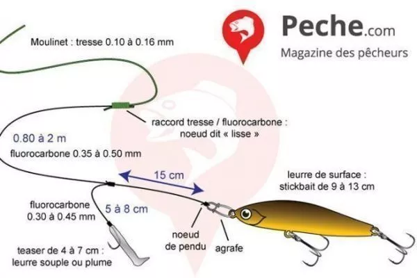 Bas De Ligne Flashmer Montage Traine Lente - Fiche Produit Top Fishing